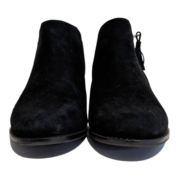 Vionic Ladies Faux Suede Block Heel Black Chelsea Boot 8 - Picture 5 of 9